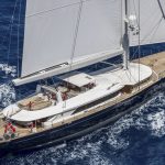 Sunken Bayesian superyacht lifted partially out of water in salvage operation