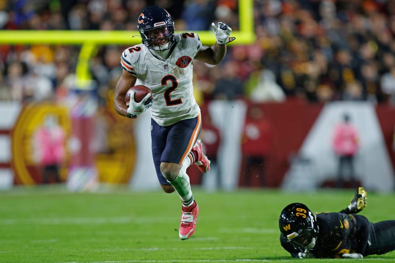 Bears’ WR DJ Moore stayed in a DC hospital Monday night