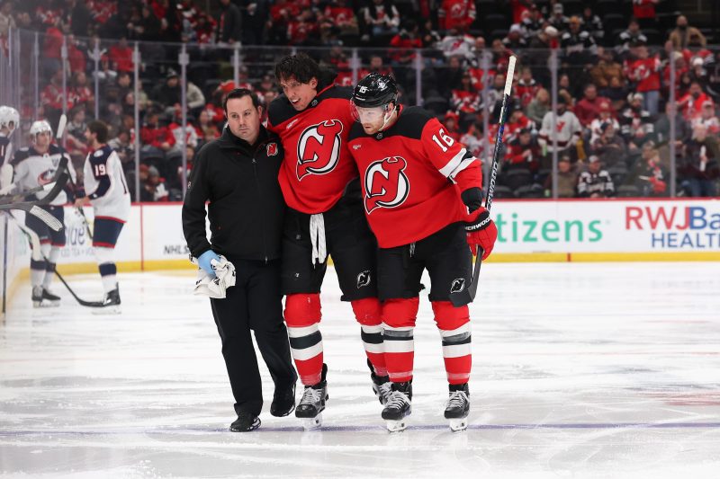 NHL player’s 1,000th game cut short after fight injury