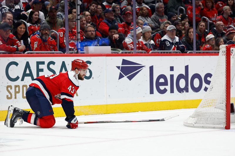 Capitals star, Olympian limps off ice after big hit